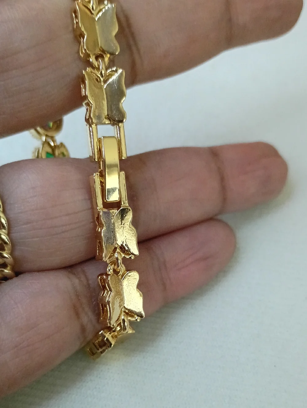 New Gold Plated Multicolor Gemstone Bracelet - Women Jewelry